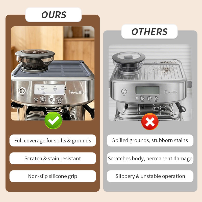 新品上市 浓缩咖啡捣固垫 Breville 870/880 防水捣固垫 硅胶顶垫，适用于 Breville 浓缩咖啡