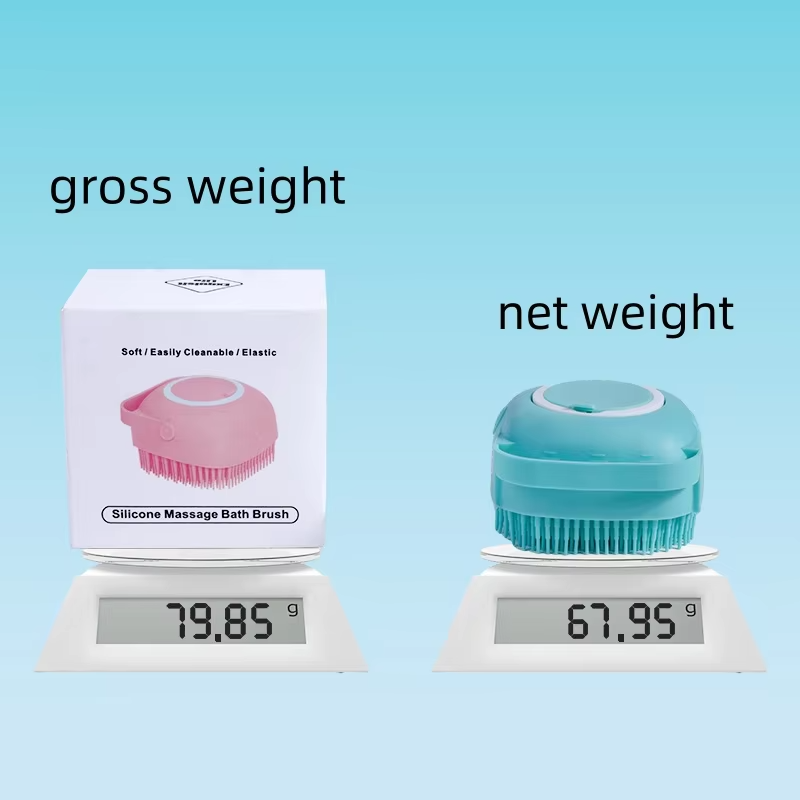 新品上市定制宠物刷沐浴按摩刷洗发水分配器狗美容工具宠物猫狗洗澡