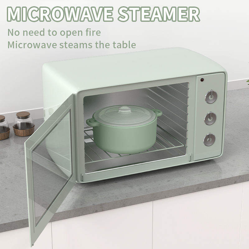 食品级耐热创意厨房小工具硅胶蒸鱼碗微波炉硅胶蒸锅带盖
