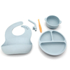 新款硅胶婴儿盘带吸力环保 Platos De Silicona Para Bebes 适合婴儿无毒 Platos De Silicona
