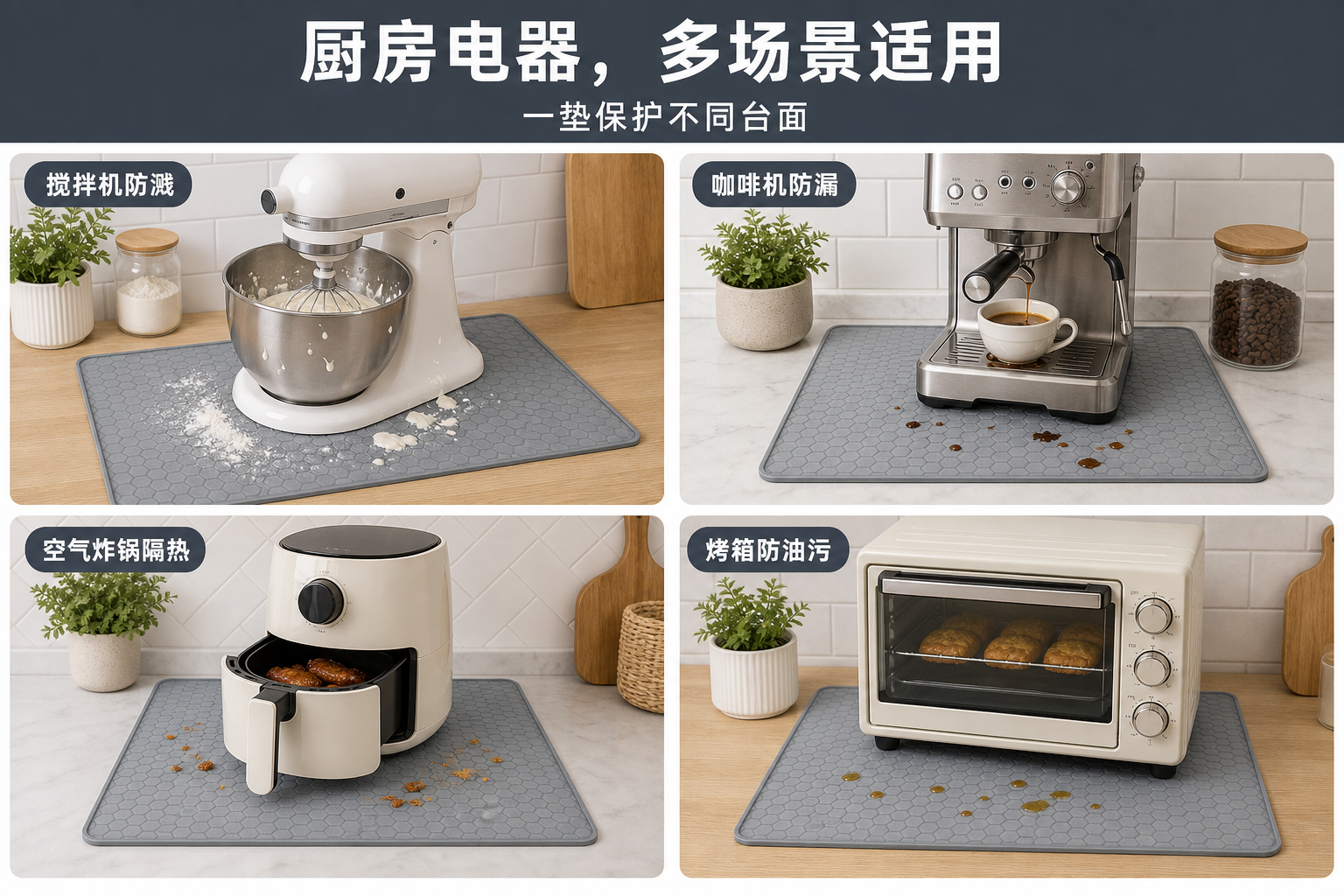 <span style="font-family:inter;"><span style="color:#2f4a52;"><strong>让厨房台面更整洁、更稳定、更方便清理的多用途保护垫</strong></span></span> <link href="https://fonts.googleapis.com/css?family=Inter" rel="stylesheet" type="text/css" />