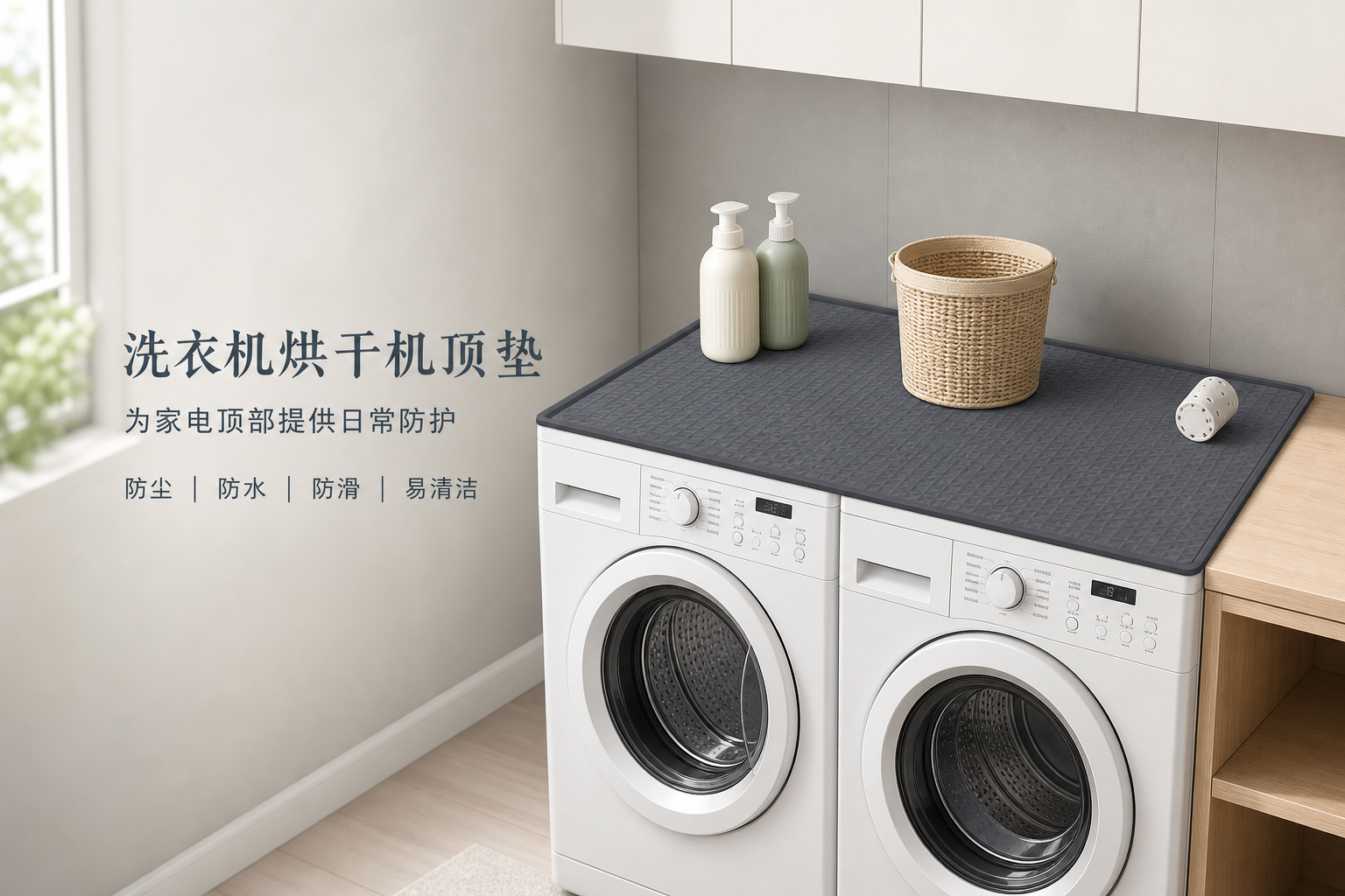 三角纹理、加高围边、防滑底面的硅胶防护垫设计<br /> <link href="https://fonts.googleapis.com/css?family=Inter" rel="stylesheet" type="text/css" />