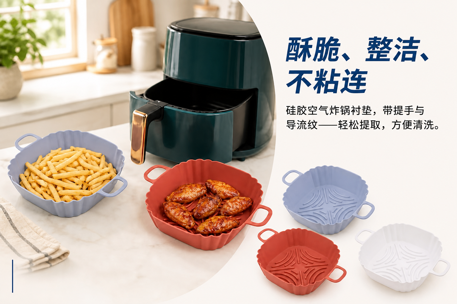 <span style="font-family:inter;"><span style="color:#2f4a52;"><strong>柔软、可重复使用、促进空气循环的硅胶设计</strong></span></span><br /> <link href="https://fonts.googleapis.com/css?family=Inter" rel="stylesheet" type="text/css" />