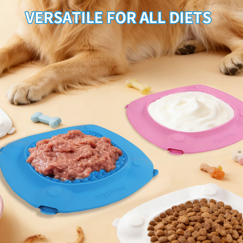 吸盘防溢喂食垫硅胶慢喂狗舔垫猫狗通用防滑宠物碗