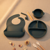 新款硅胶婴儿盘带吸力环保 Platos De Silicona Para Bebes 适合婴儿无毒 Platos De Silicona